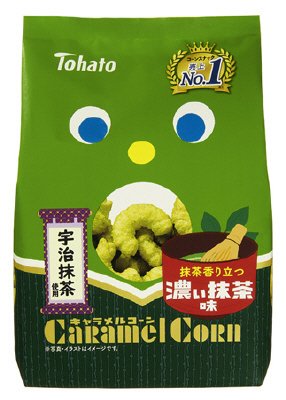 キャラメルコーン 濃い抹茶味