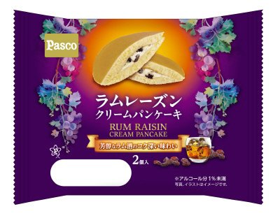 ラムレーズンクリームパンケーキ２個入