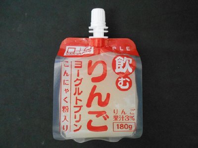 飲むりんごヨーグルトプリン　こんにゃく粉入り
