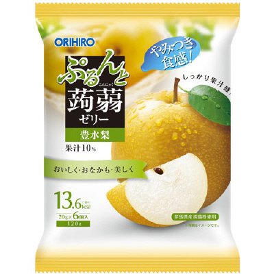 ぷるんと蒟蒻ゼリーパウチ　豊水梨