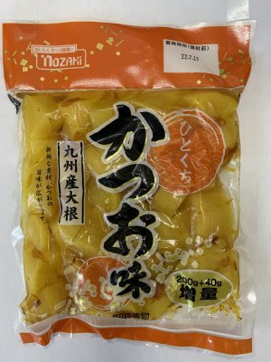 ひとくちかつお味（たくあん）