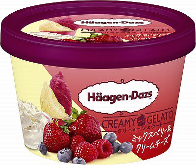 ミニカップ　CREAMY GELATO　ミックスベリー＆クリームチーズ