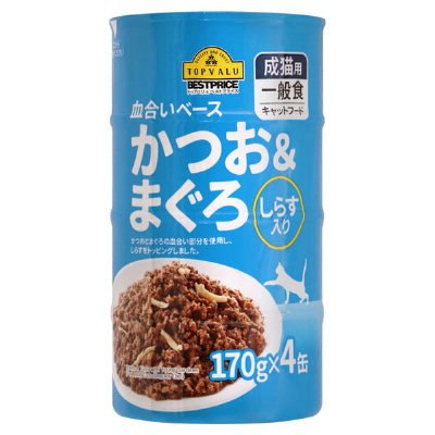 キャットフード　かつお＆まぐろ（血合いベース）　しらす入り