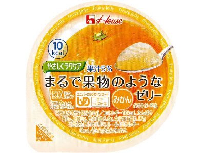 やさしくラクケア　まるで果物のようなゼリー　みかん