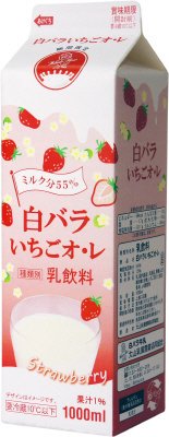 白バラいちごオ・レ