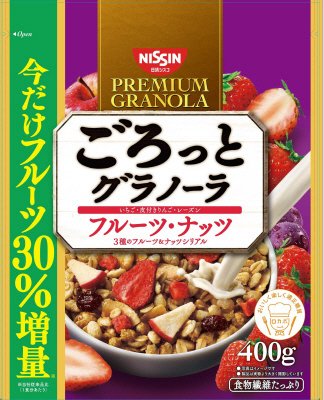 ごろっとグラノーラ　フルーツ・ナッツ　今だけフルーツ３０％増量