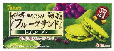 ハーベストフルーツサンド 抹茶＆レーズン