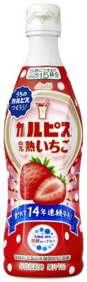 「カルピス」完熟いちご　プラスチックボトル４７０ｍｌ
