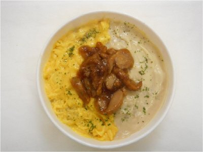 テリヤキチキンの和風オムライス