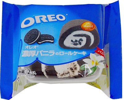 2PオレオR濃厚バニラクリームのロールケーキ
