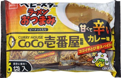 ベビースターラーメンおつまみＣｏＣｏ壱番屋甘くて辛いカレー味６袋入