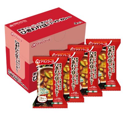 ひきわり豆のトマトカレー