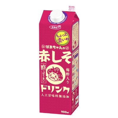 ちょっと濃いめ　ばあちゃんの赤しそドリンク