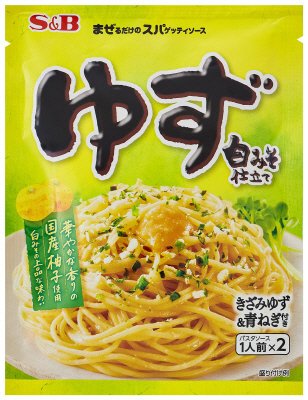 まぜるだけのスパゲッティソース　ゆず白みそ仕立て