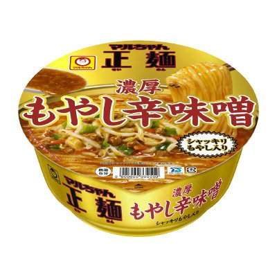 マルちゃん正麺　カップ　濃厚もやし辛味噌