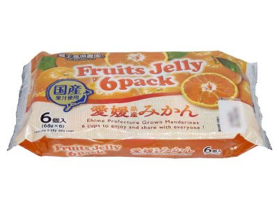 フルーツゼリー６パック　愛媛県産みかん