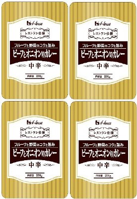 ビーフとオニオンのカレー中辛４個パック