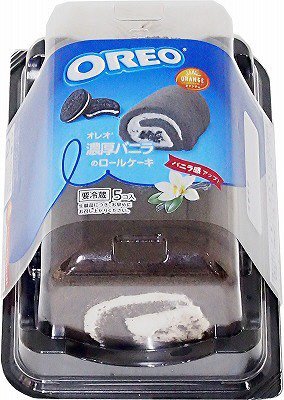 オレオ濃厚バニラのロールケーキ