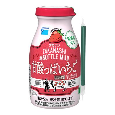 #ボトルミルク甘酸っぱいちご  ２００ｍｌ