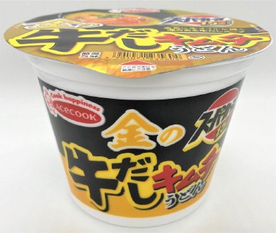 スーパーカップ１．５倍　金の牛だしキムチうどん
