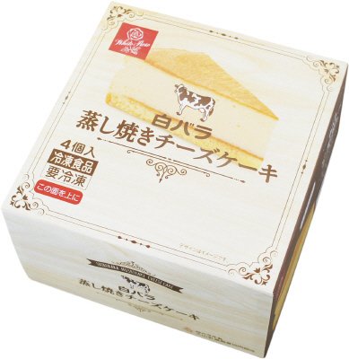 白バラ蒸し焼きチーズケーキ