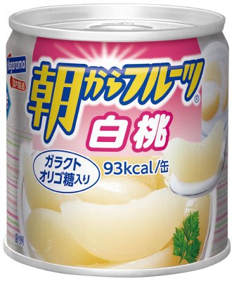 朝からフルーツ　白桃