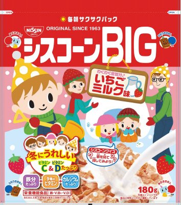 シスコーンＢＩＧ　いちごミルク味
