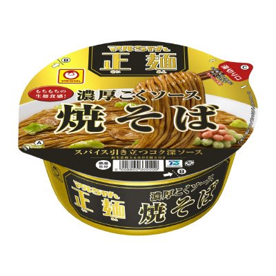 マルちゃん正麺　カップ　濃厚こくソース焼そば