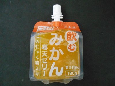飲むみかん寒天ゼリー　こんにゃく粉入り