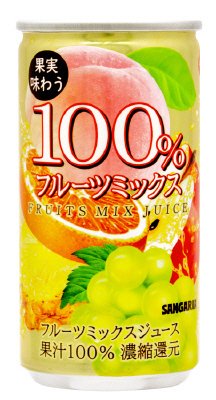 果実味わう１００％フルーツミックスジュース　１９０ｇ缶