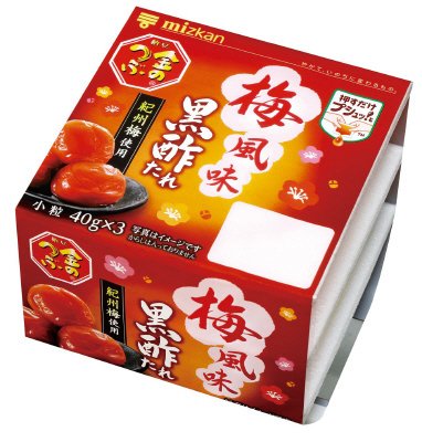 金のつぶ　押すだけプシュッ！と　梅風味黒酢たれ