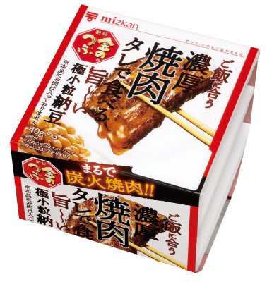金のつぶ　ご飯に合う濃厚焼肉タレで食べる旨～い極小粒納豆
