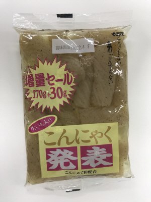 こんにゃく発表増量