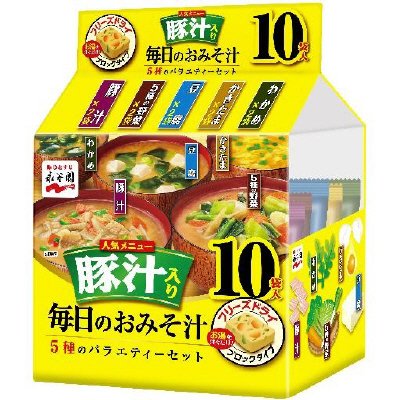 毎日のおみそ汁 豚汁入り ５種のバラエティーセット １０袋入（2022年6月～）