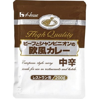 ビーフとシャンピニオンの欧風カレー（中辛）　４個パック