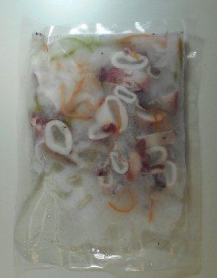 国産いかと野菜のマリネ