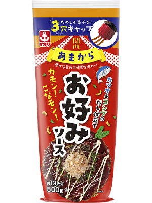 関西あまからお好みソース500