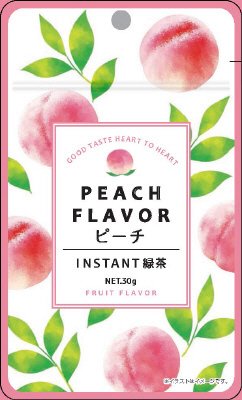 インスタント緑茶ピーチフレーバー