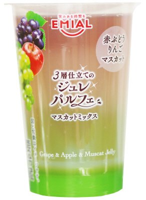 ３層仕立てのジュレパルフェ　マスカットミックス
