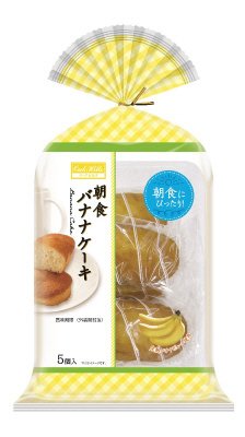 朝食バナナケーキ
