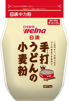 手打ちうどんの小麦粉　チャック付
