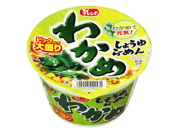 ビック　わかめしょうゆらーめん（ケース）