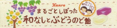 まるごとしぼった和なしとぶどうのど飴