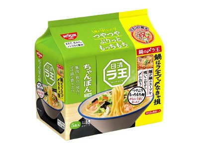 日清ラ王　ちゃんぽん　５食パック　鍋の〆ラ王パッケージ