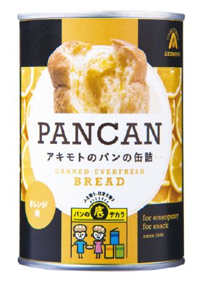 缶入りソフトパン　オレンジ味
