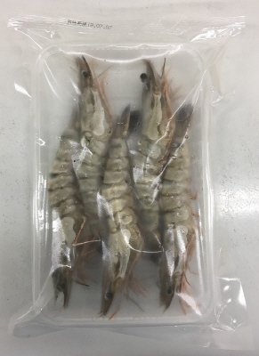 簡単に殻がむける有頭ブラックタイガー