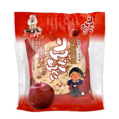 りんごせんべい４枚