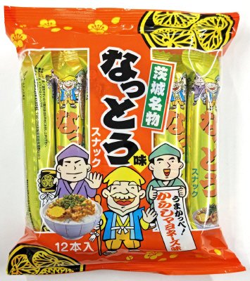 茨城名物なっとう味スナック　からしマヨネーズ味