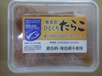 無着色ひとくちたらこ　MSC