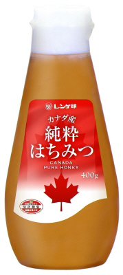 カナダ産純粋はちみつ400gポリ